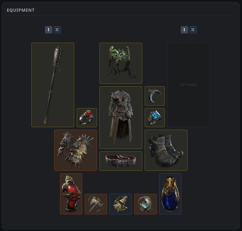 Rakin Rank 1 Hardcore SSF equipment setup in Path of Exile 2 Season 0.5